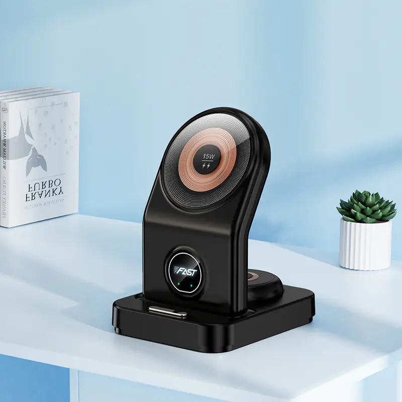 3-in-1 Magnetic Fast Charging Desktop Stand for Devices