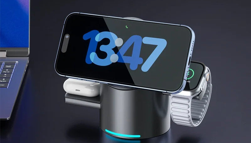3-in-1 Magnetic Wireless Fast Charging Stand