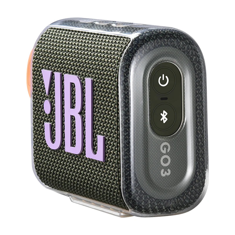 ZOPRORE Travel Protective TPU Carrying Skin Case Cover for JBL GO 3 Portable Bluetooth Waterproof Speaker
