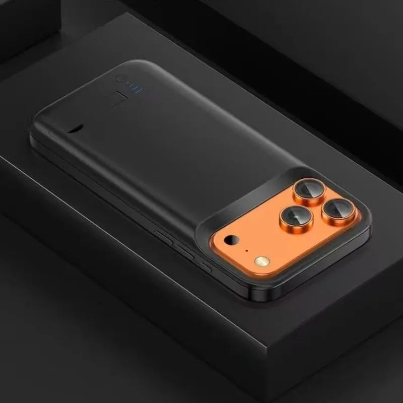 5000mAh 6000mAh Suitable for IPhone 17 Series Back Clip Power Bank Holder Design Phone Case Large Capacity Mobile Power Bank