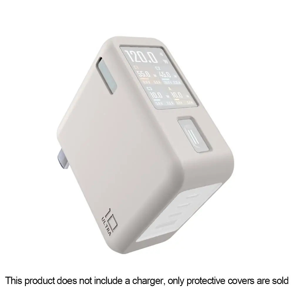 For CUKTECH 10 GaN Charger Ultra Protective Case Dirt And Dust Resistant Shockproof Silicone Case Solid Color Dustproof Protect