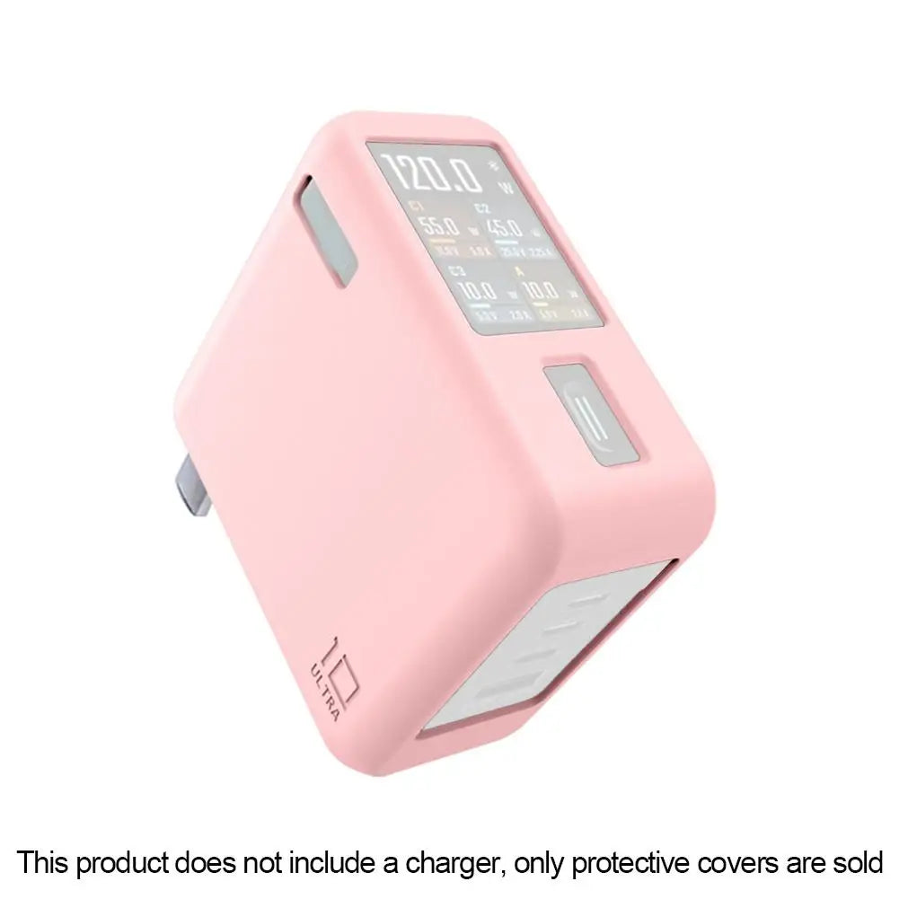 For CUKTECH 10 GaN Charger Ultra Protective Case Dirt And Dust Resistant Shockproof Silicone Case Solid Color Dustproof Protect