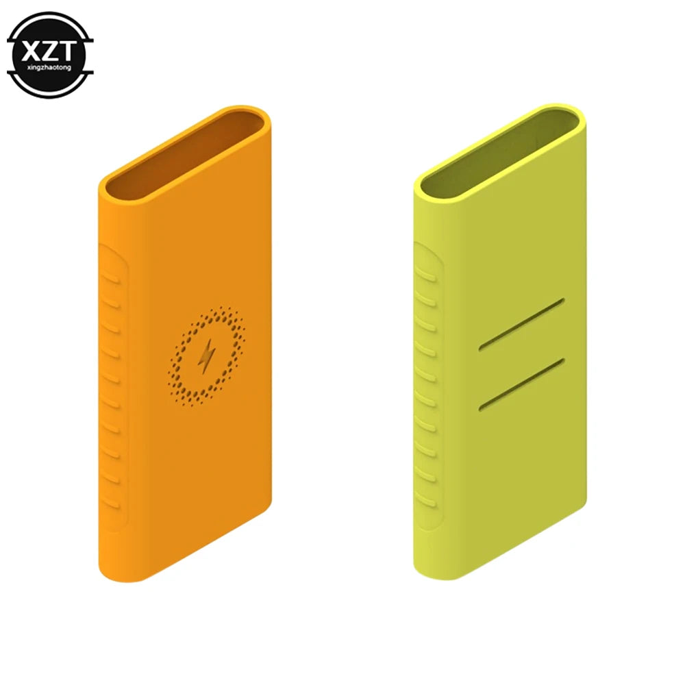 Solid Color Silicone Protective Case Cover for Xiaomi Powerbank 10000mAh PLM11ZM  WPB45ZM  PLM13ZM PB100DZM