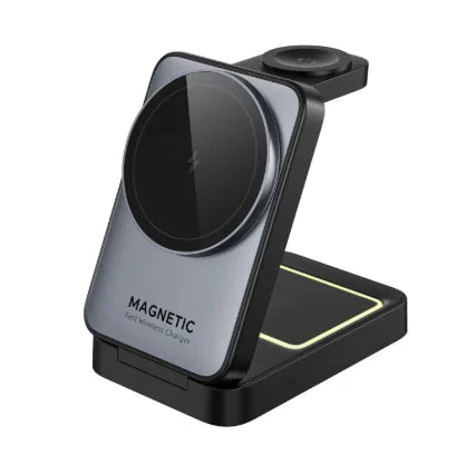 Foldable 3-in-1 Magnetic Wireless Charger