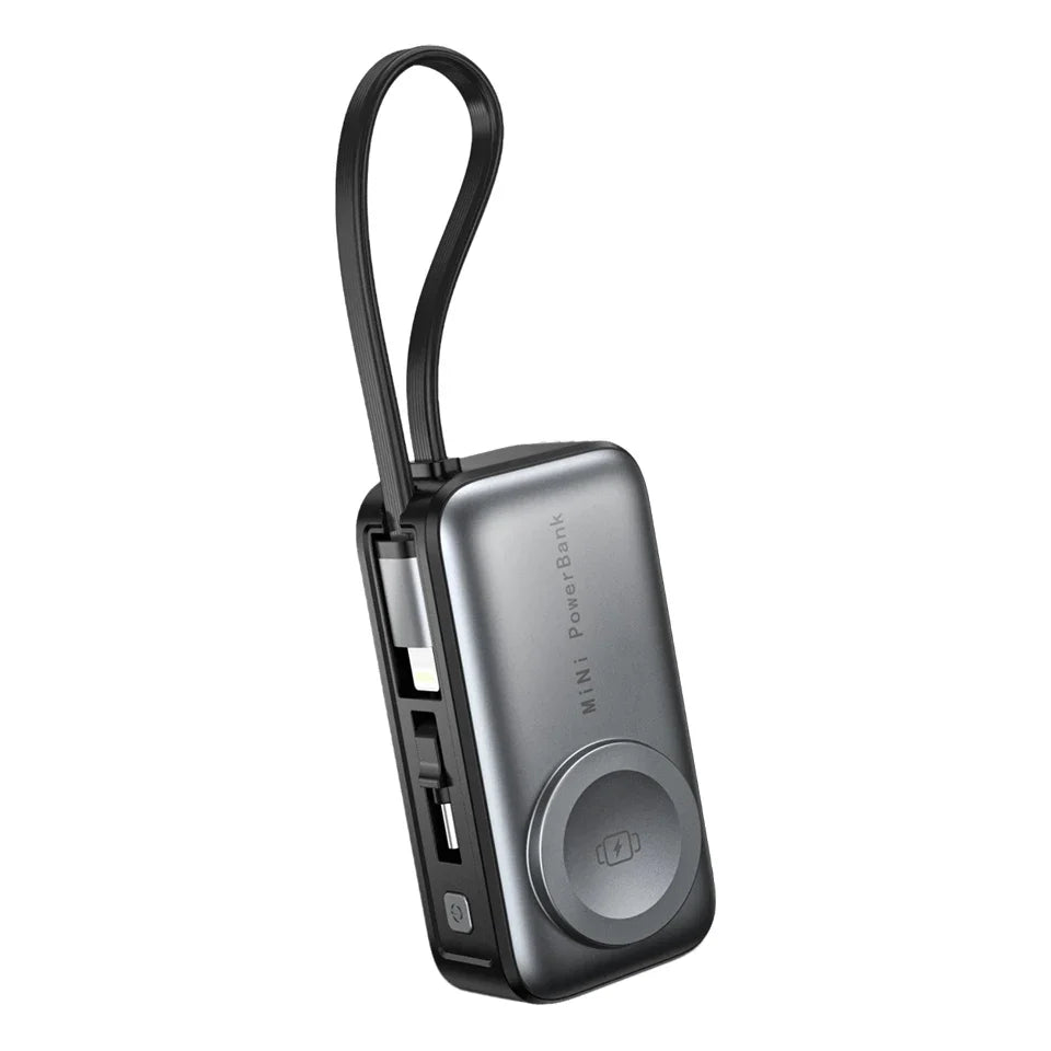 5000mAh Mini Magnetic Power Bank with Bracket Digital Display Portable External Battery for Iphone Xiaomi Watch Earphone Phone