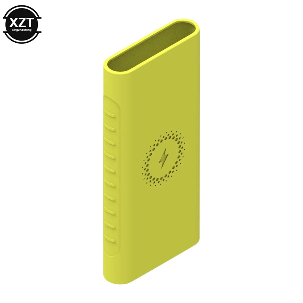 Solid Color Silicone Protective Case Cover for Xiaomi Powerbank 10000mAh PLM11ZM  WPB45ZM  PLM13ZM PB100DZM