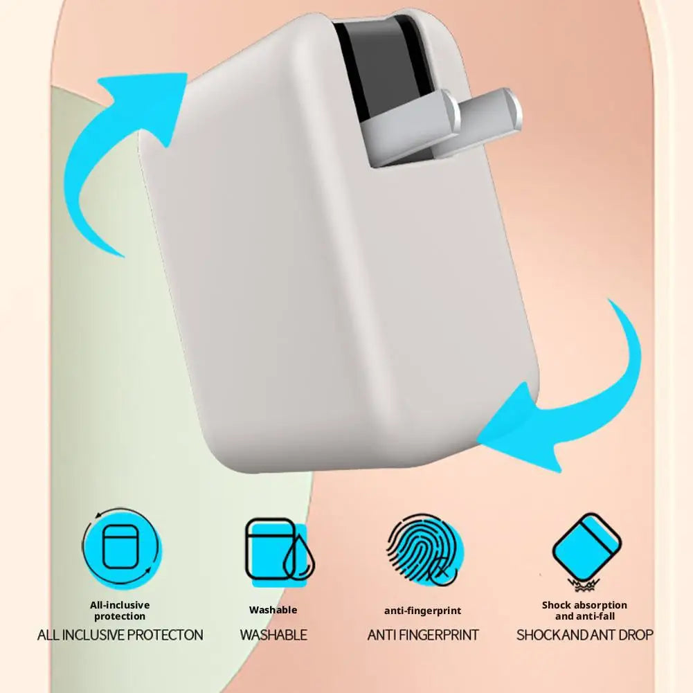 For CUKTECH 10 GaN Charger Ultra Protective Case Dirt And Dust Resistant Shockproof Silicone Case Solid Color Dustproof Protect