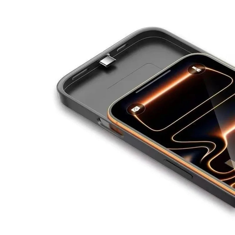5000mAh 6000mAh Suitable for IPhone 17 Series Back Clip Power Bank Holder Design Phone Case Large Capacity Mobile Power Bank