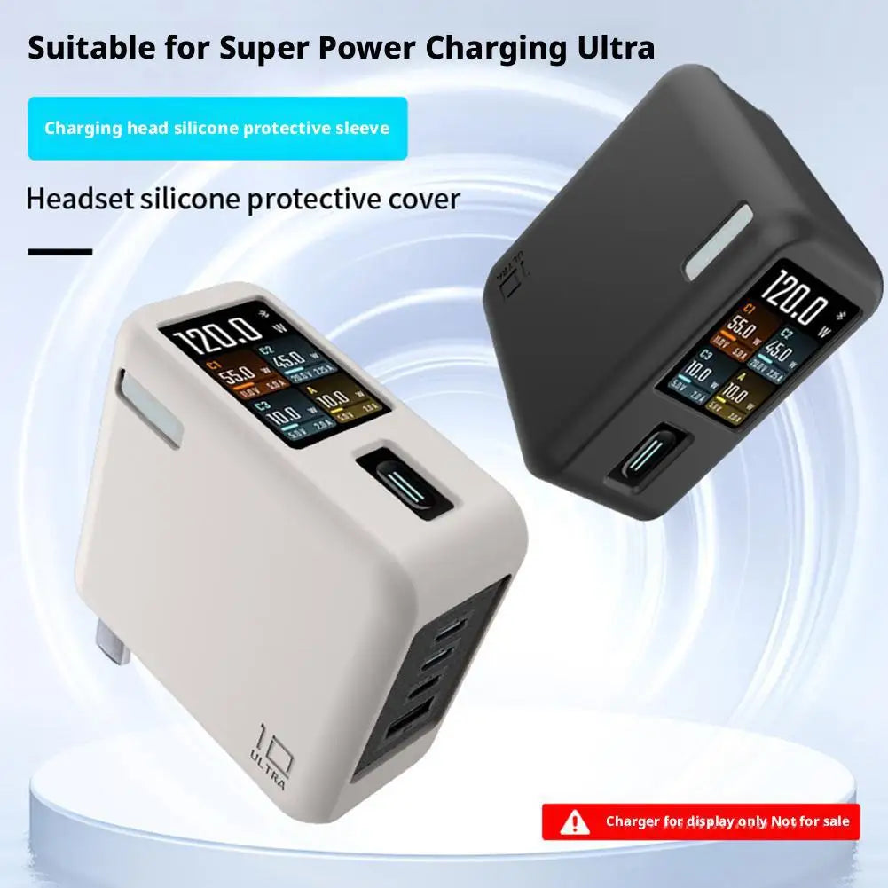 For CUKTECH 10 GaN Charger Ultra Protective Case Dirt And Dust Resistant Shockproof Silicone Case Solid Color Dustproof Protect