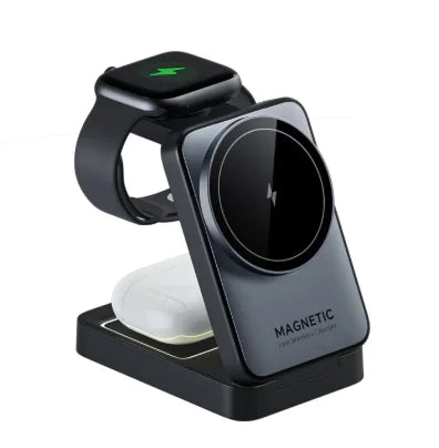 Foldable 3-in-1 Magnetic Wireless Charger